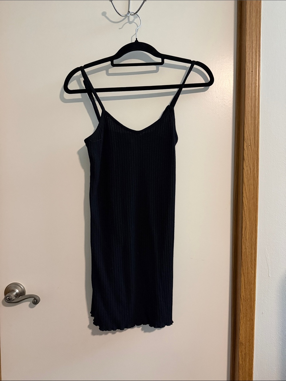 Forever 21 Black Ribbed Mini Dress
